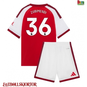 Arsenal Martin Zubimendi #36 Hemmakläder Barn 2026-27 Kortärmad (+ Korta byxor)